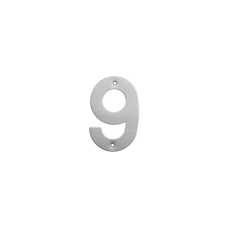 HOUSE NUMBER STAINLESS STEEL SS-9 145MM