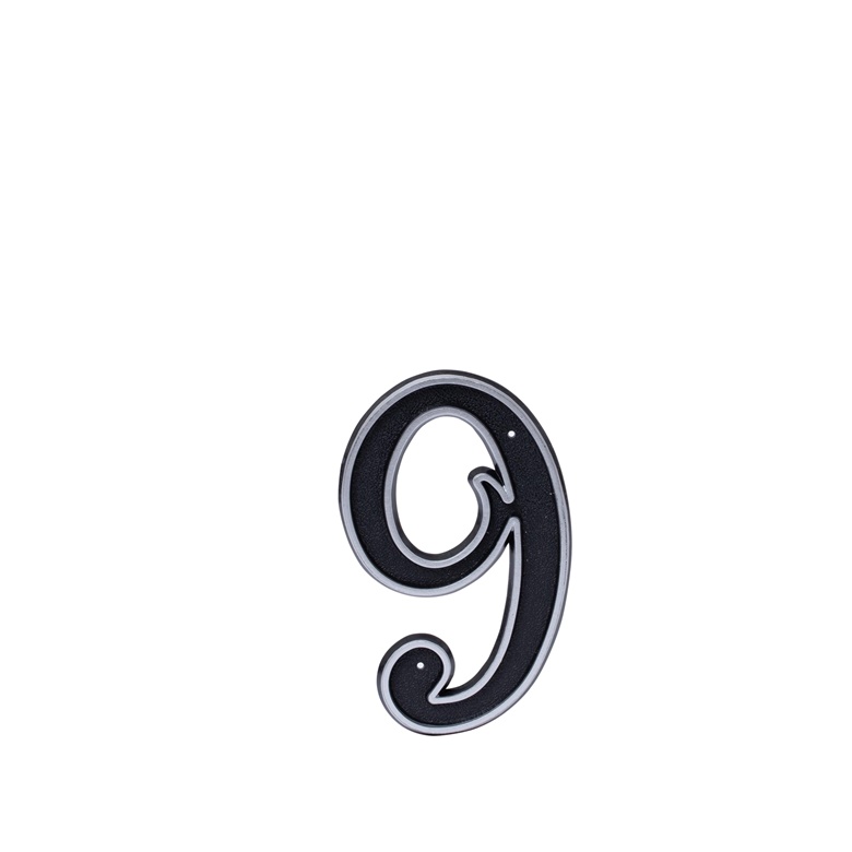 BLASTIC HOUSE NUMBER 9 150MM BLACK