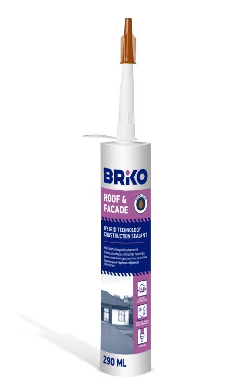 HERMĒTIĶIS BRIKO ROOF/FACADE BRŪNS 290ML