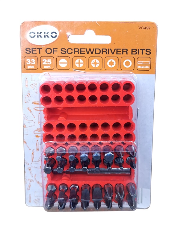 33PC SCREWDRIVER BITS SET