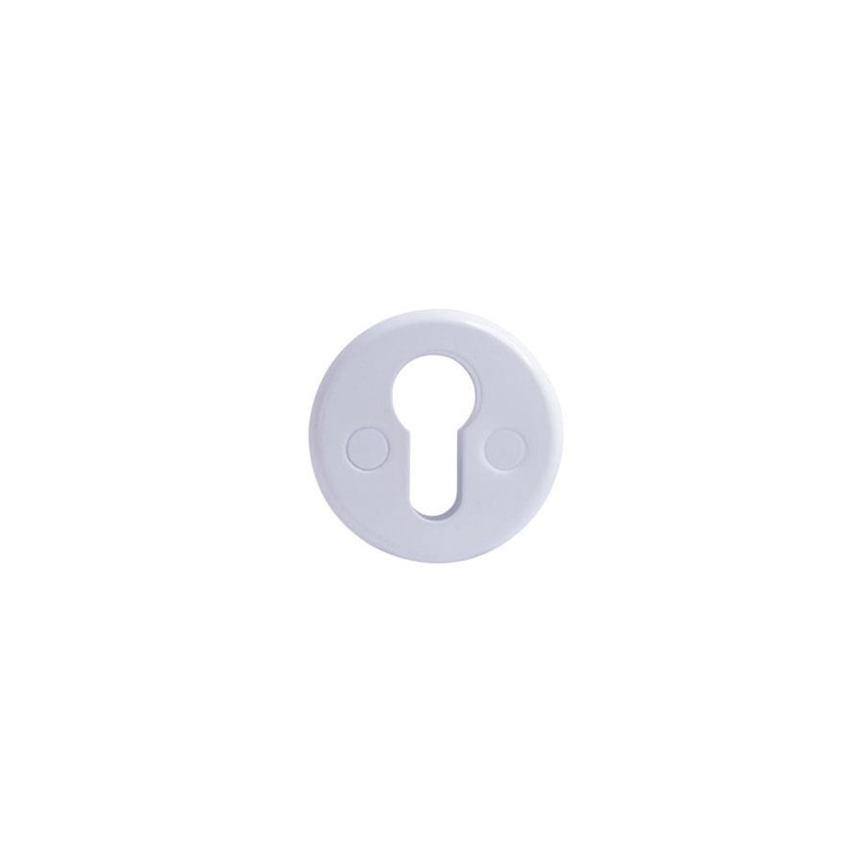 ESCUTCHEON 016PZ STEEL CYLINDER WHITE