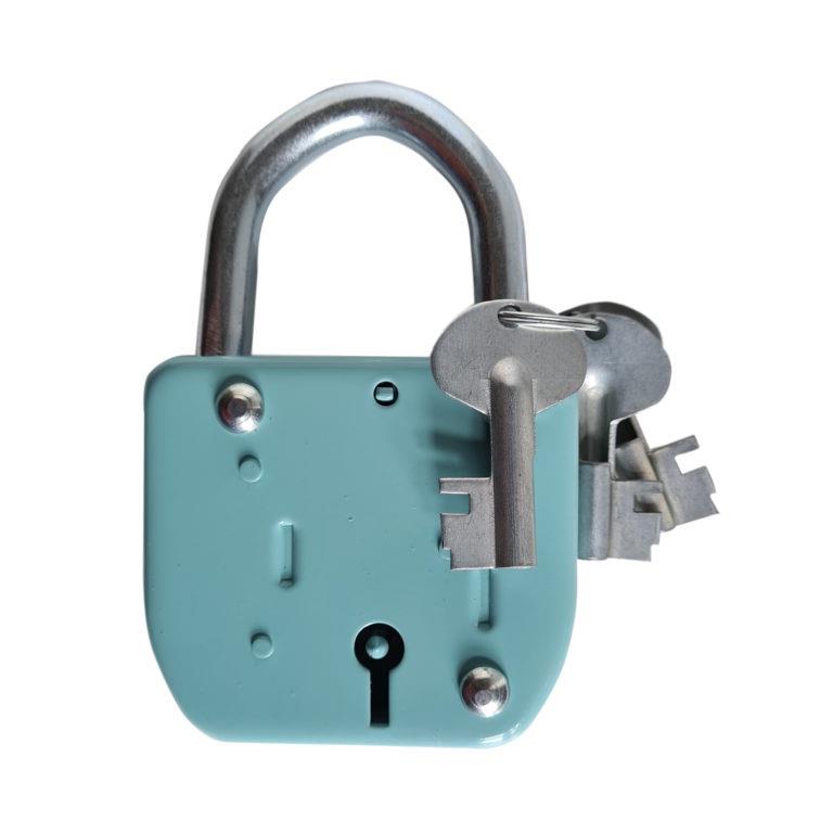 PAD LOCK LOTE 3 KEYS GREEN