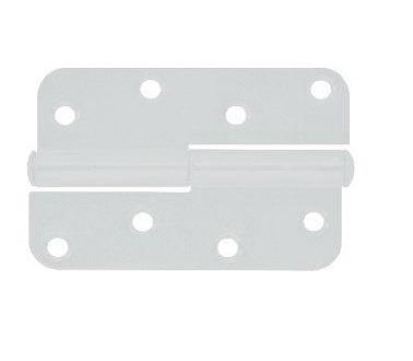 RIM HINGE 110 MM WHITE LEFT 6537K/2M