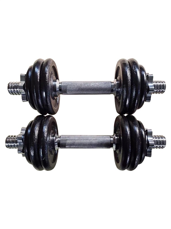 15KG CAST IRON DUMBBELL SET