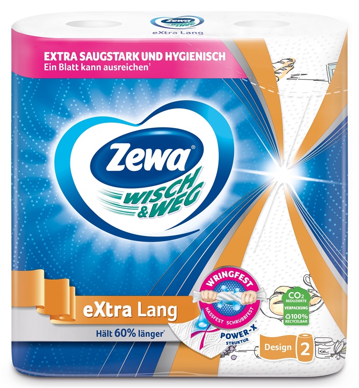 PAPER TOWEL ZEWA W W DESIGN 2PCS