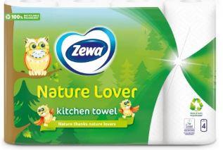 PAPER TOWEL ZEWA NATURE LOVER 2LAYERS 4P