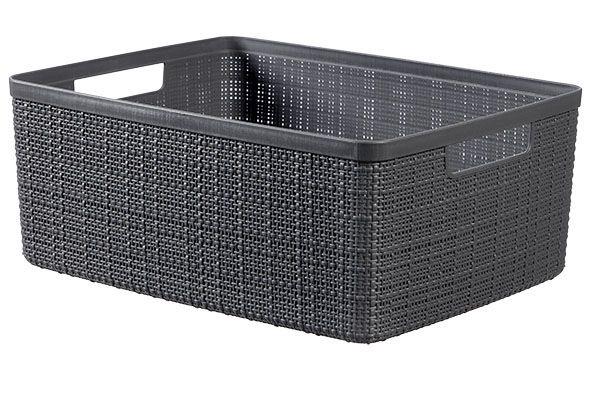 JUTE MEDIUM BASKET DEEP SHADOW