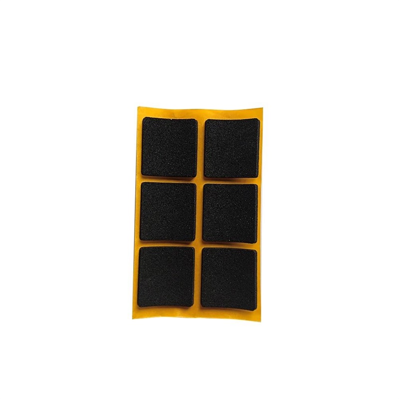 ADHESIVE PADS 2.5MM BLACK 30X30MM 6