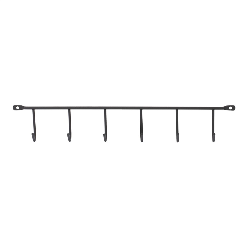 HANGER 6 HOOKS 370X59X39 BLACK 0309560