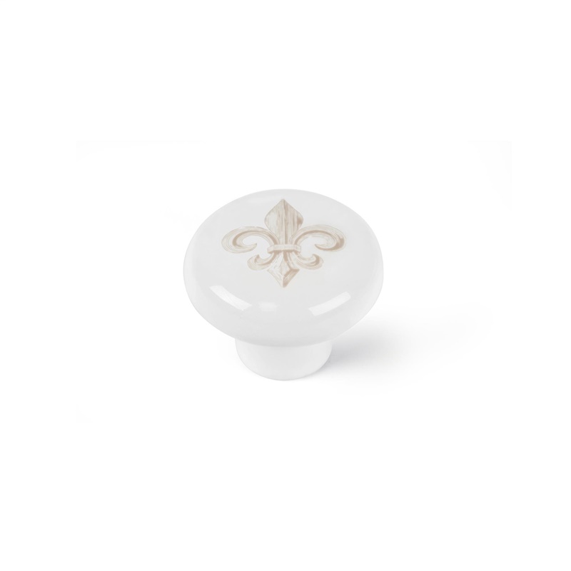 FURNITURE KNOB D40 7-E811 WHITE