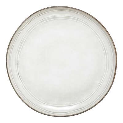 FLOWER GREY DIN PLATE 26CM