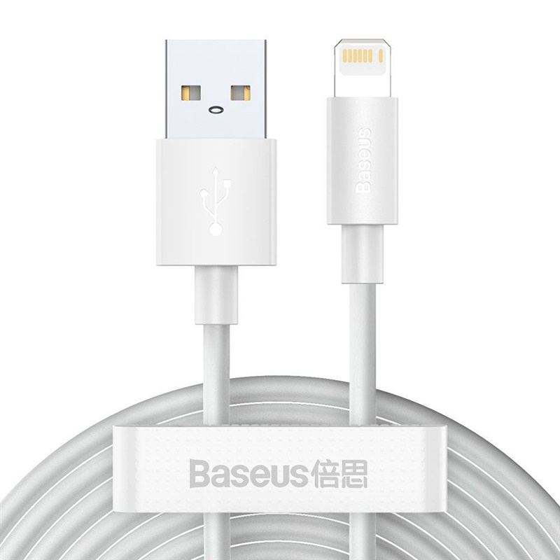 USB-A TO LIGHTNING 2.4A 1.5M WHITE