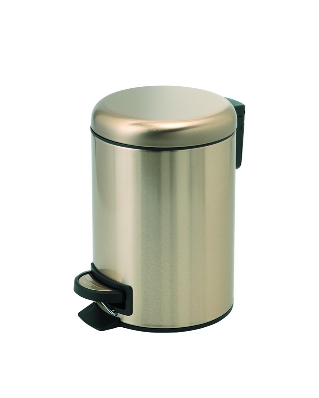 POTTY PEDAL BIN 3 LT MATT GOLD