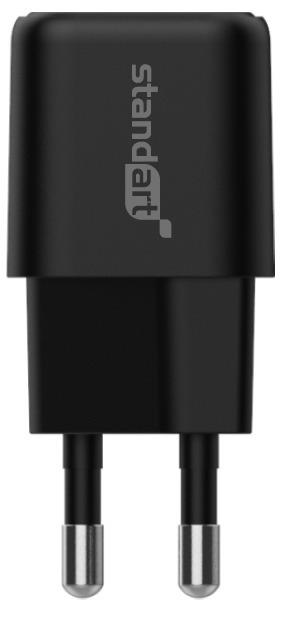 Įkroviklis Standart GT-MJ65. USB Type C/USB. juoda