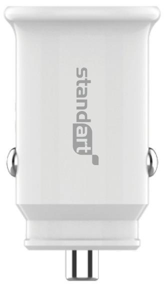 Lādētājs Standart GT-ZJ21. USB/USB Type-C. balta