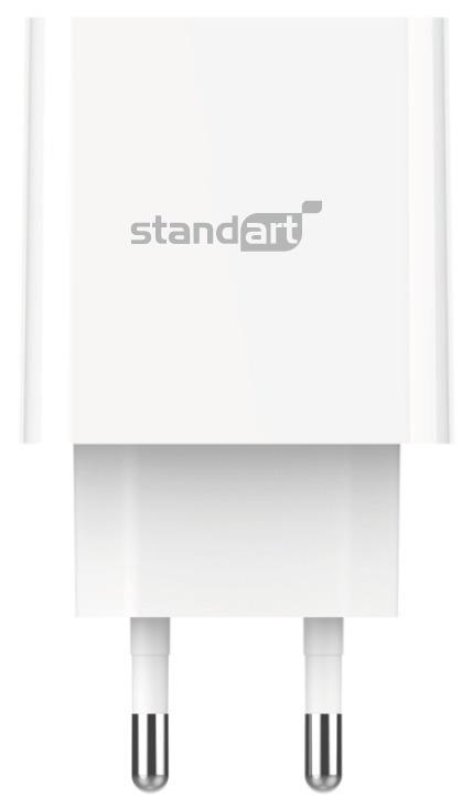 Lādētājs Standart GT-RJ334. USB. balta