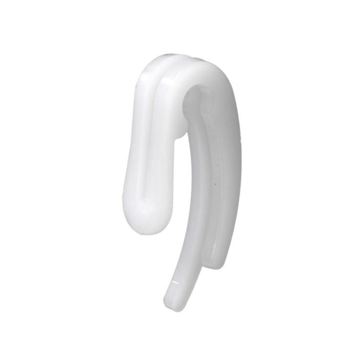 HOOK DOUBLE PLASTIC WHITE (30)