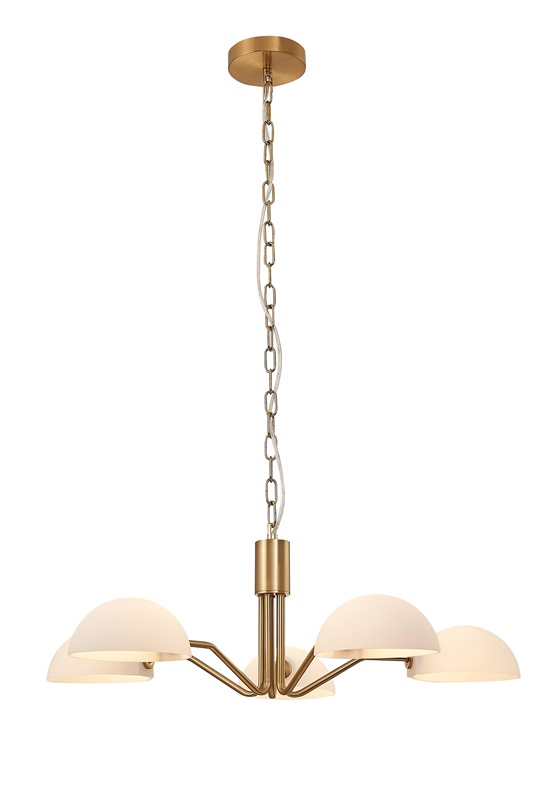 PENDANT LAMP 5XG9 50X120CM COPPE