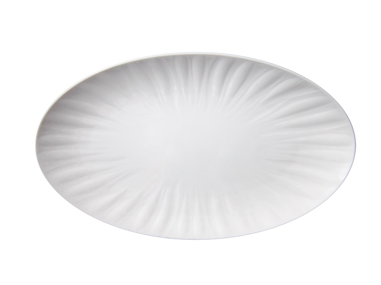 FLORAL OVAL PLATE 12X6.75