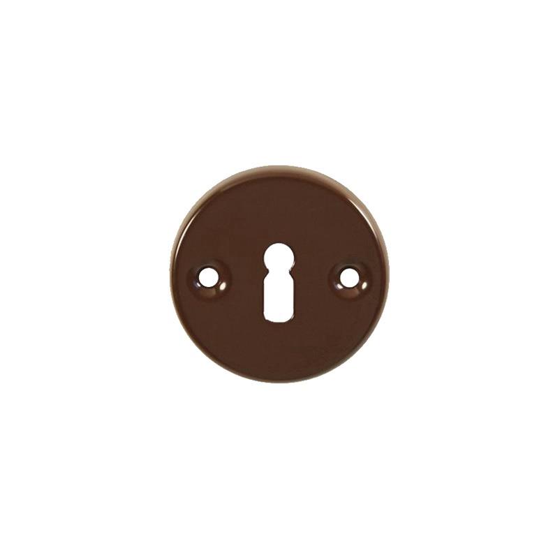 ESCUTCHEON WITH KEY HOLE BROWN