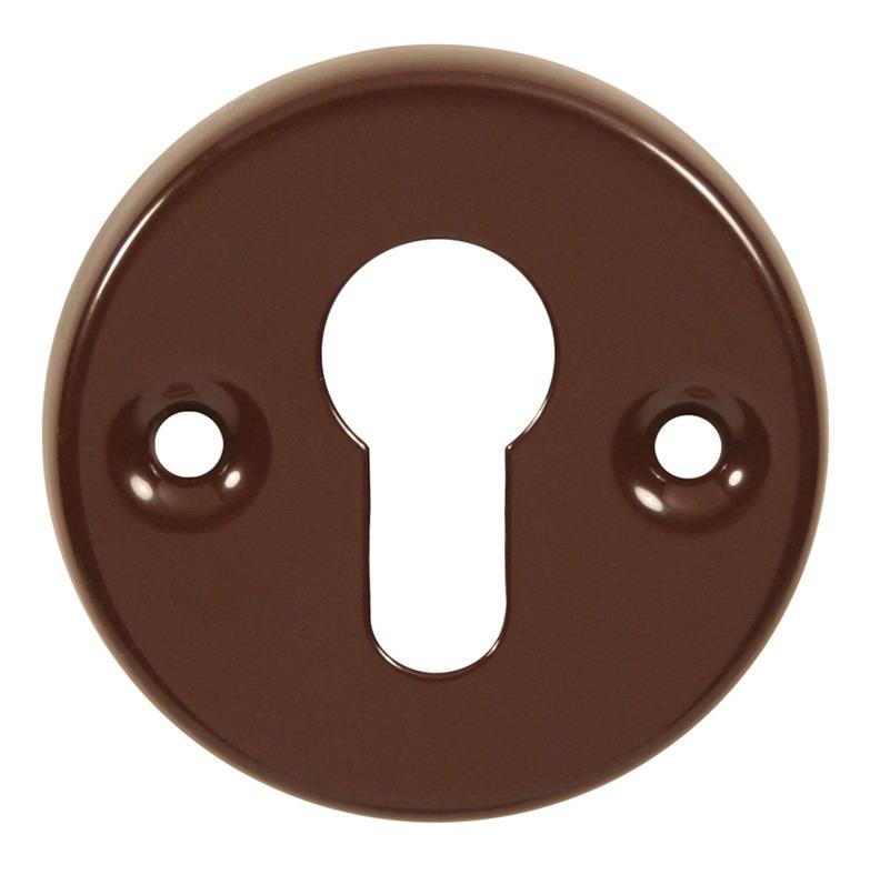 DOOR CYLINDER KEY PLATE BROWN. 100