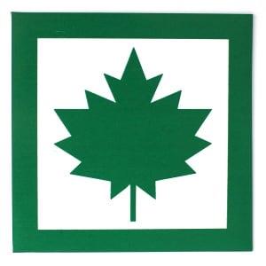 MAGNETIC SIGN GREEN LEAF