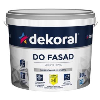 Fasado dažai Dekoral Polinit. balti. 1 l