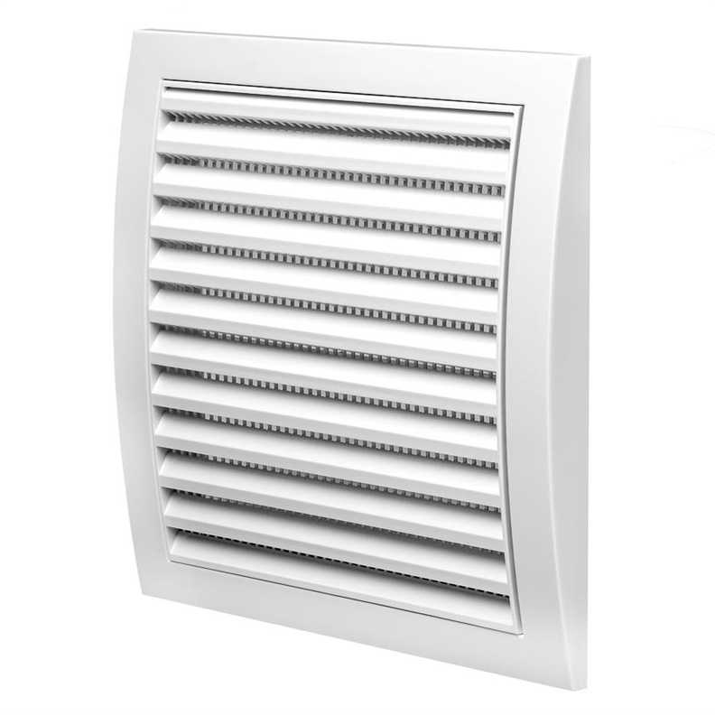 GRILLE PLASTIC ADJUSTABLE 190X190.WHITE