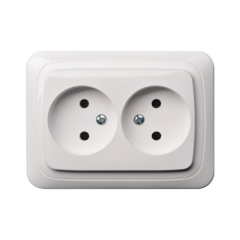 POWERP UND. 2PLUGS WHITE IKL 10-009