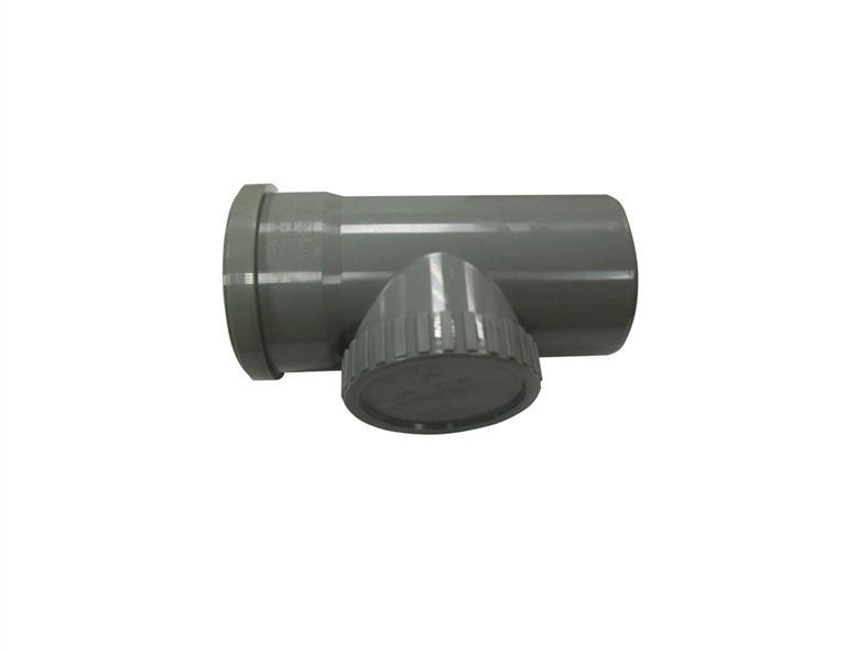 SOIL&WASTE ACCESS SOCKET PIPE 110 GREY