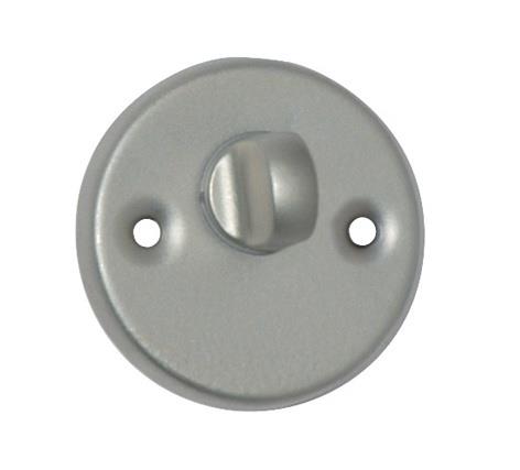 TOILET DOOR TURN LOCK T2 SILVER COLOR