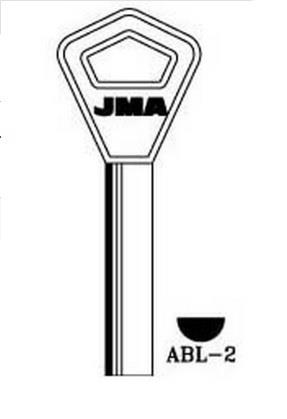 BLANK KEY S12ABY(ABL-2) ABLOY