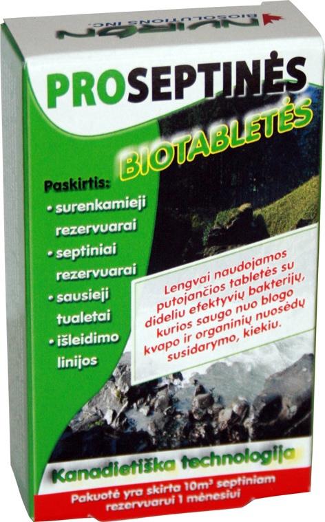 BIO TABLETS FOR SEWAGE CLEANING 20 G