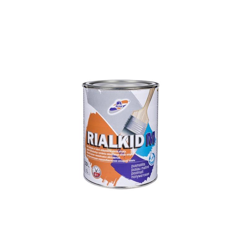 ALKYD ENAMEL RIALKID M 0.9L SEMIMAT