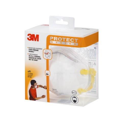 PARTICULATE RESPIRATOR 3M 8710 FFP1 3PCS