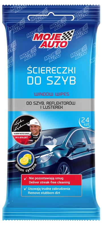 Automobilių servetėlės stiklams Moje Auto. 24 vnt.