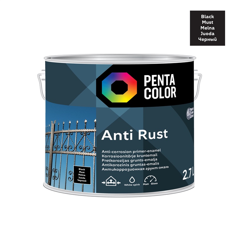 ANTICOR PAINT ANTI-RUST BLACK 2.7L