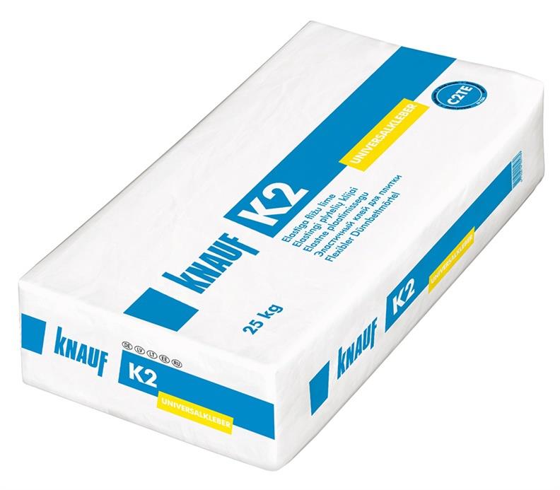 Elastingi plytelių klijai Knauf K2. 25 kg (C2TE)