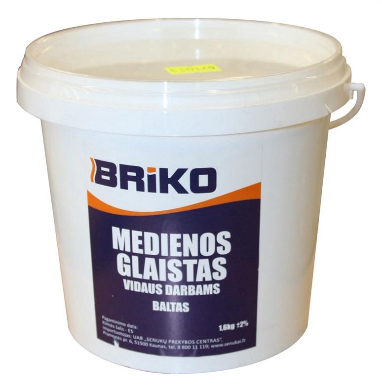 WOOD FILLER INTERIOR BRIKO WHITE 1.6KG