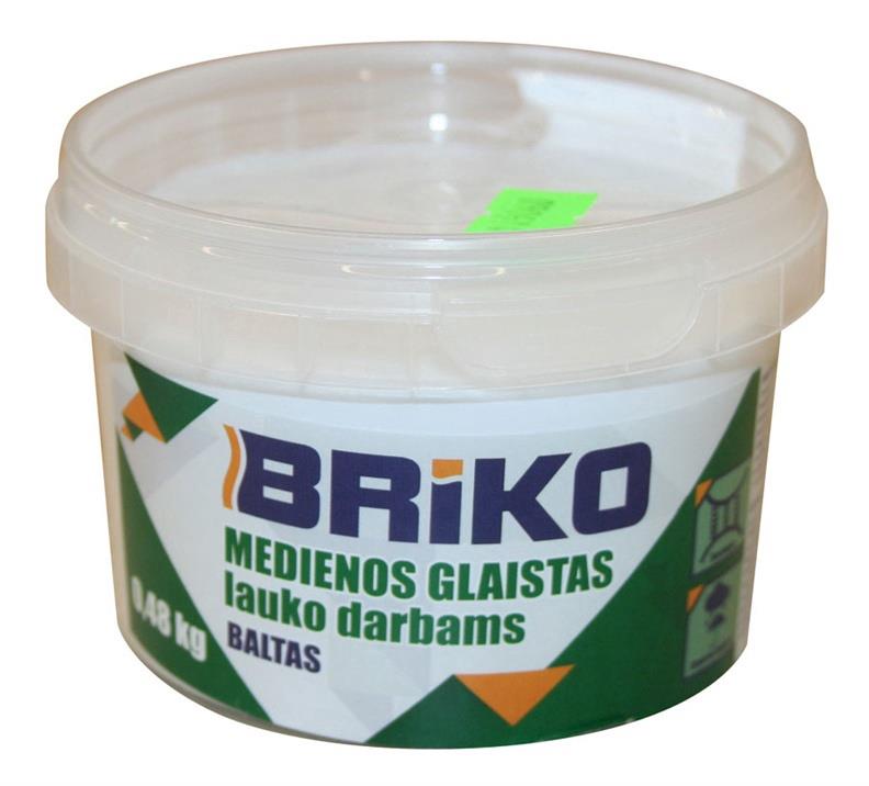 WOOD FILLER EXTERIOR BRIKO WHITE 0.48KG