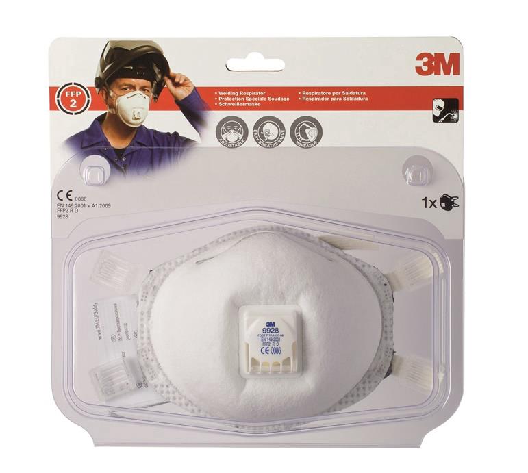 RESPIRATORS AR VĀRSTU FFP2 3M 9928C1 1GB