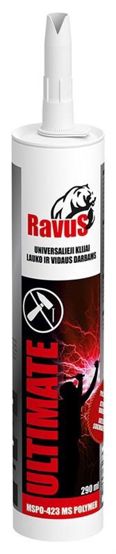 Montažiniai klijai Ravus Ultimate. 290 ml