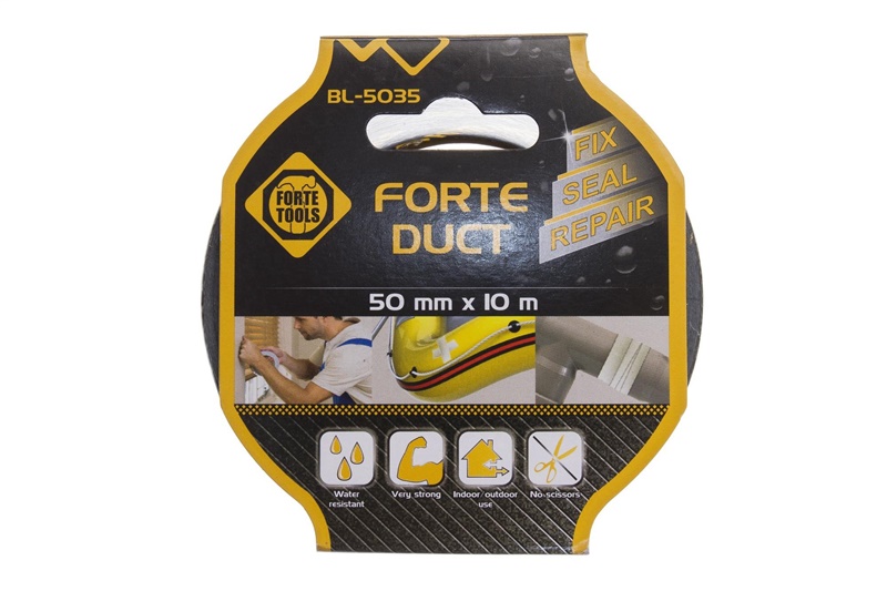 LĪMLENTE AUDUMA FORTE 10MX50MM MELNA