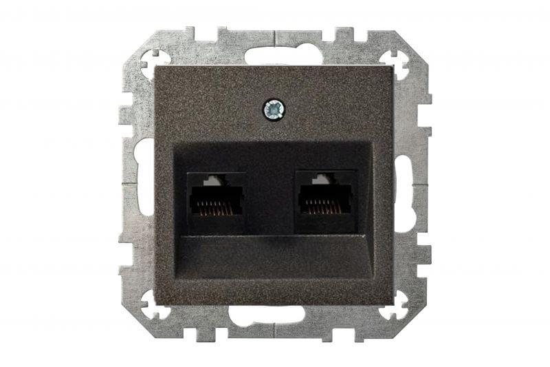 SOCKET COMP ĮKL-002-01 2POINTS BLACK EPS