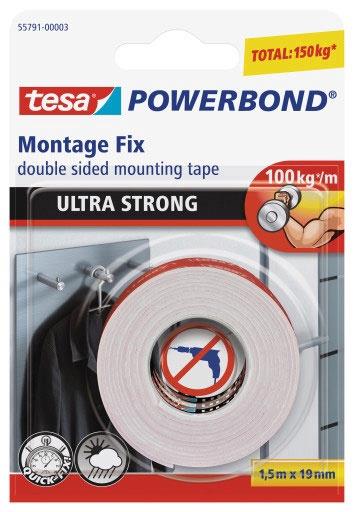 DOUBLE SIDED TAPE ULTRA STRONG 1.5MX19MM