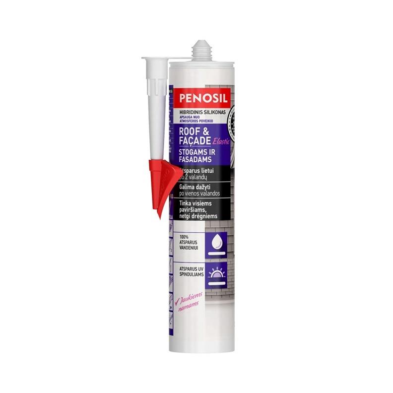 Elastingas hermetikas Penosil Roof&Facade. 290 ml rudas