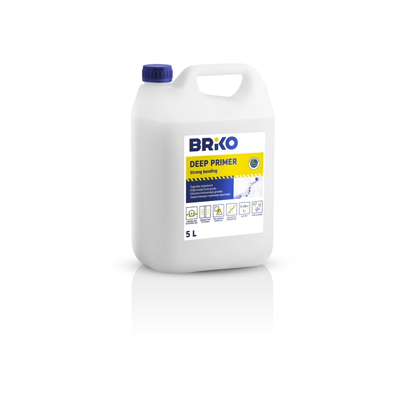 Gruntas Briko. baltas. 5 l