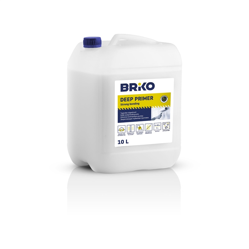 Gruntas Briko. baltas. 10 L