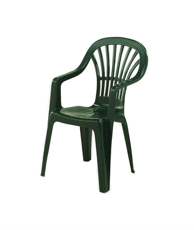 CHAIR PLASTIC SCILLA GREEN (132)