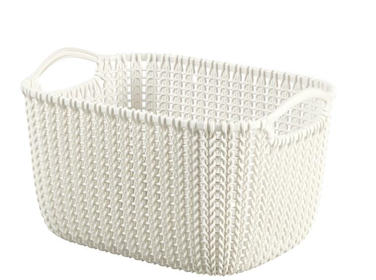 BASKET CURVER KNIT S OASIS WHITE